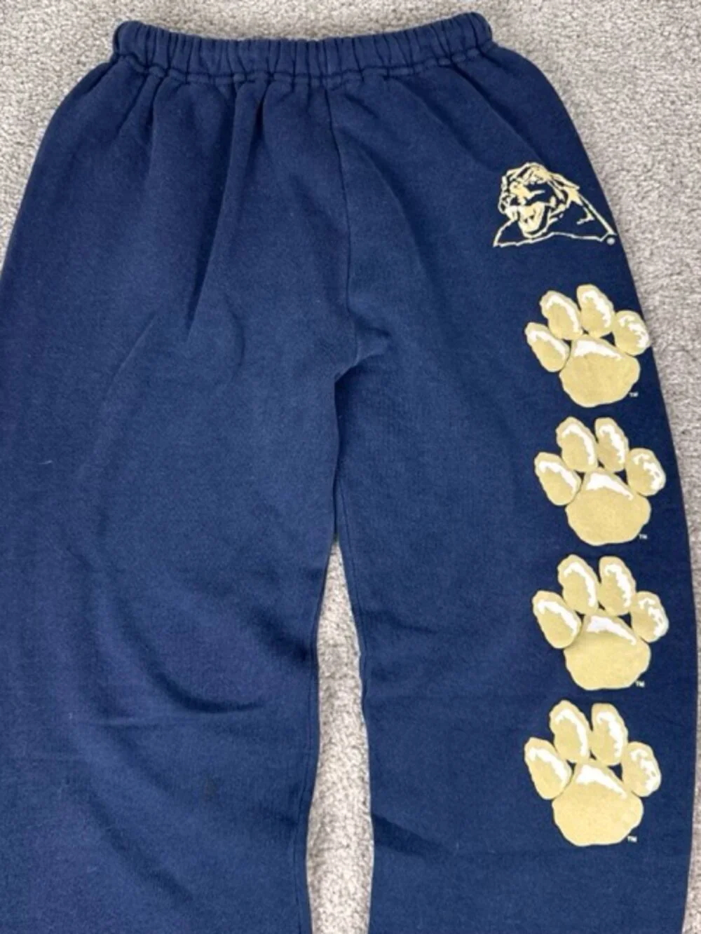 Vintage Russell Athletic University of Pittsburgh PITT Blue Sweatpants Youth L